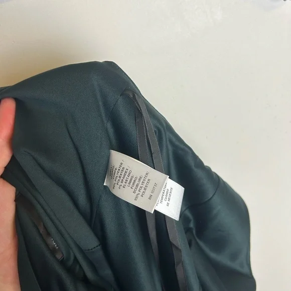 NWT Donna Morgan Elegant Dark teal Green Jumpsuit Preofessional Career Size 14 - Picture 13 of 14